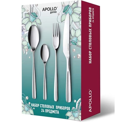 Набор столовых приборов APOLLO Genio Aroma 24 предмета ARM-24