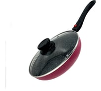 Сковорода JARKO 24 см, со стеклянной крышкой, фуксия JPC-124-21/1