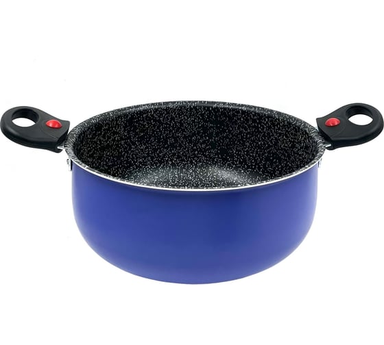 Кастрюля JARKO 20 см, со стеклянной крышкой, васильковый JPC-220-21/2
