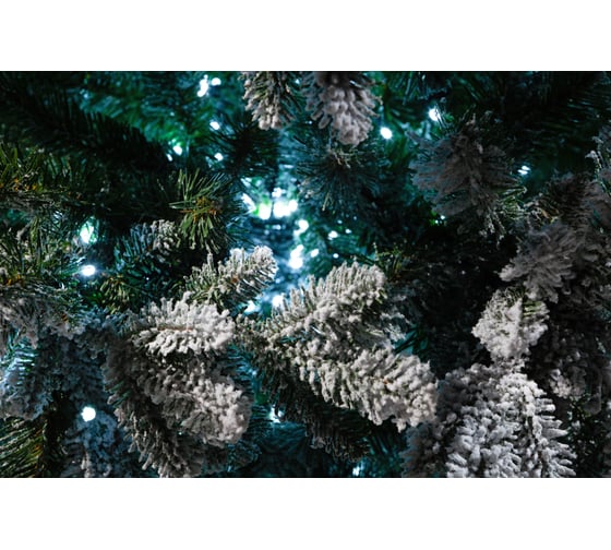 Ель CRYSTAL TREES Габи заснеженная с вплетенной гирляндой, 150 см KP3215SL