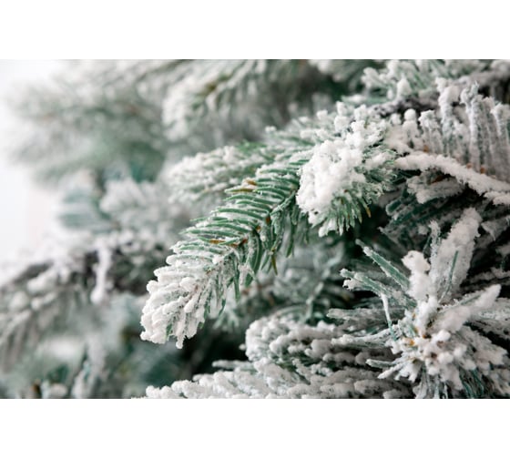 Ель CRYSTAL TREES Неаполь заснеженная с вплетенной гирляндой, 210см KP8821SL