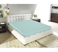 Простыня на резинке Guten Morgen ткань трикотажная, 125 гр/м, гладкокрашеная, мята, 160x200x20 см на резинке ПТм-160-200/125