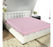 Простыня на резинке Guten Morgen ткань трикотажная, 125 гр/м, гладкокрашеная, розовый, 160x200x20 см, на резинке 014707