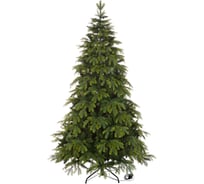 Ель CRYSTAL TREES Власта зеленая с вплетенной гирляндой, 210 см KP6021