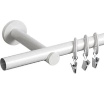 Карниз металлический ООО АС Март Денс D19Г, белый, 1,6 м, в упаковке 4812634008804