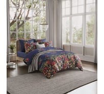 Комплект постельного белья Guten Morgen поплин, "Амелия" рис. 1153, 2 спальный макси, с наволочками 70x70 см ПБ-1153П-175-220-70