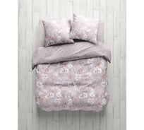 Комплект постельного белья Guten Morgen поплин, рис.1030, Melody, 1.5 спальный, с наволочками 70x70 см GMП-1030-143-150-70