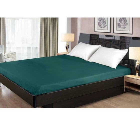 Простыня Primavelle 150x260, сатин, бирюзовый 114911504-сг45 1