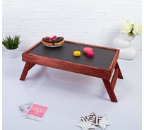 Складной столик для завтрака Добропаровъ 50х30см, морёный, 1208793