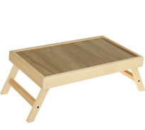 Складной столик для завтрака Добропаровъ 50х30см, цвет орех сонома, 3019231