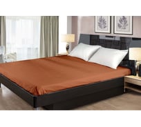 Простыня на резинке Primavelle 90x200, сатин, терракот 114311429-cr44