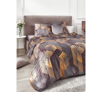 Комплект постельного белья Guten Morgen поплин, рис.1125, The theorem 1.5 спальный, с наволочками 70x70 см БП-1125-143-150-70