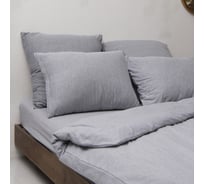 Набор из 2-х наволочек KUPU-KUPU VIOLETT 70x70 см, трикотаж, серый меланж KHV-77/серый меланж