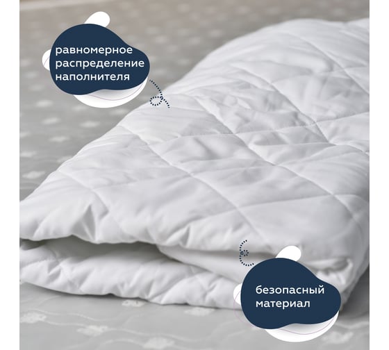 Наматрасник KUPU-KUPU Экофайбер 90x200x35 см, с бортом КНЭ-90U КНЭ-90(U)