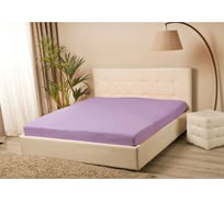 Простыня на резинке KUPU-KUPU VIOLETT 200x200x25 см, трикотажная, сиреневый KPV-200/сиреневый