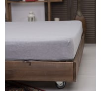 Простыня на резинке KUPU-KUPU VIOLETT 160x200x25 см, трикотажная, меланж KPV-160/меланж