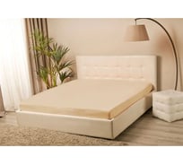 Простыня на резинке KUPU-KUPU VIOLETT 120x200x25 см, трикотажная, бежевый KPV-120/бежевый