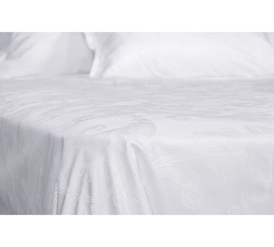 Простыня на резинке Primavelle 160x200 см, сатин,-жаккард вензель 114481406-vn