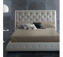 Простыня на резинке Primavelle 160x200 см, сатин, тауп 114911406-сг79