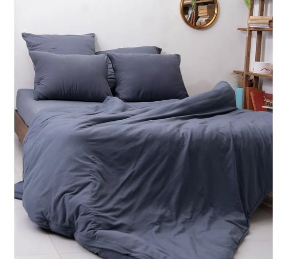 Пододеяльник KUPU-KUPU VIOLETT 220x200, трикотаж, графит KPМ-22графит 1