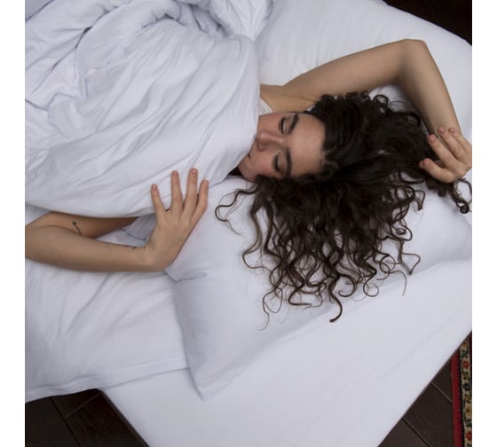 Простыня на резинке KUPU-KUPU VIOLETT 120x200x25, трикотажная, белый KPV-120/белый