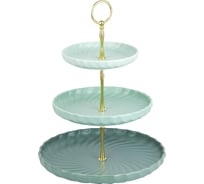 Блюдо-этажерка, фруктовница Nouvelle 3 яруса, "fresh taste", 26x26x34 см 1730292