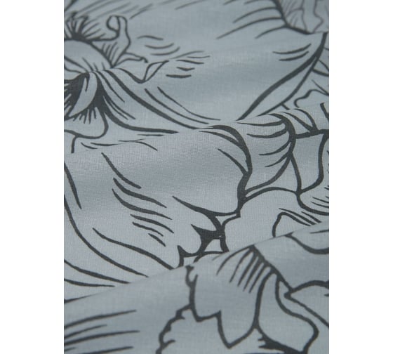 Комплект постельного белья Guten Morgen бязь, рис.1075, Twilight peonies, евро, с наволочкой 70x70 см D-1075-220-200-70