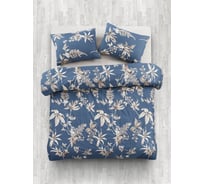 Комплект постельного белья Guten Morgen бязь, рис.1137, Flower vines, дуэт, с наволочкой 70x70 см ПБ-1137-143-240-70