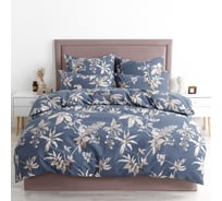 Комплект постельного белья Guten Morgen бязь, рис.1137, Flower vines, евро, с наволочкой 70x70 см ПБ-1137-200-200-70