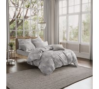 Комплект постельного белья Guten Morgen бязь, рис.1138, White Lily, 2 спальный Макси, с наволочкой 70x70 см ПБ-1138-175-200-70