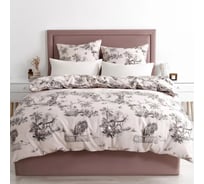 Комплект постельного белья Guten Morgen бязь, рис.1144, Island, 2 спальный Макси, с наволочкой 70x70 см БП-1144-175-220-70