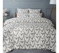 Комплект постельного белья Guten Morgen бязь, рис.1147, In love, 2 спальный Макси, с наволочкой 50x70 см ПБ-1147-175-200-50