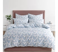 Комплект постельного белья Guten Morgen бязь, рис.1150, Affairs of the heart, 2 спальный Макси, с наволочкой 70x70 см GMБ-1150-175-200-70