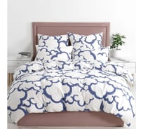 Комплект постельного белья Guten Morgen бязь, рис.1161, Коттон клауд, 1.5 спальный, с наволочкой 70x70 см ПБ-1161-143-150-70