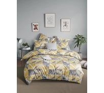 Комплект постельного белья Guten Morgen бязь, рис.1172, Marble, 1.5 спальный, с наволочкой 70x70 см GMБ-1172-143-150-70
