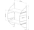 Полка для дома TEKNO-TEL дерево, черный MG502 2
