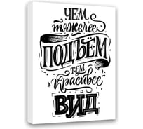 Картина Симфония Чем тяжелее подъем, тем красивее вид 30х40 см МТ-031