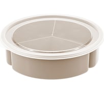 Менажница с крышкой IDEA 3 секции, 3*300 мл, капучино М 1124 М 1124 капучино