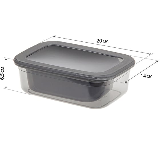 Набор емкостей для продуктов IDEA РЕСПЕКТ 0,4 л+0,7 л+1,2 л М 1264