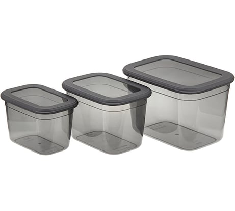 Набор емкостей для продуктов IDEA РЕСПЕКТ 0,8 л+1,3 л+2,3 л М 1265