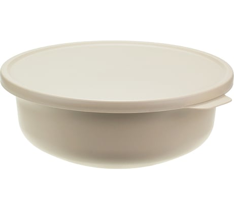 Миска IDEA ТЭСТИ 1,2 л, с крышкой, латте М 1362