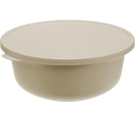 Миска IDEA ТЭСТИ 2,2 л, с крышкой, латте М 1363  М 1363 Латте