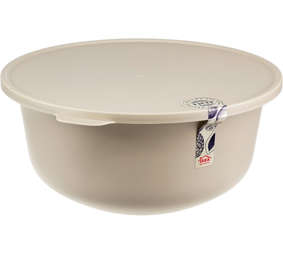 Миска IDEA ТЭСТИ 4,3 л, с крышкой, латте М 1364