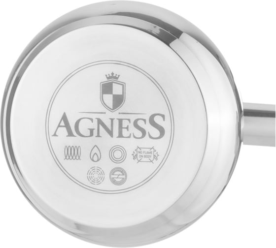 Турка Agness 500мл, нерж.сталь, термоаккумулирующее дно, индукция 914-310