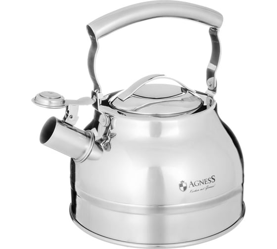 Чайник со свистком Agness 2,7л, термоаккумулирующее дно, индукция 914-302