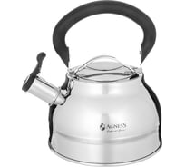 Чайник со свистком Agness 2,7л, термоаккумулирующее дно, индукция 914-300