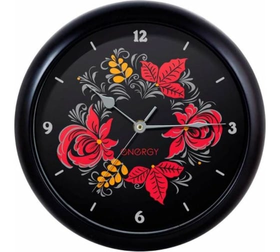 Настенные кварцевые часы Energy модель ЕС-104, хохлома, 009477 1