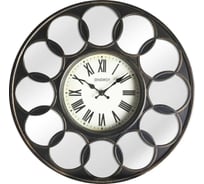 Настенные кварцевые часы Energy модель ЕС-122, круглые, зеркальные вставки, 009496