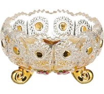 Конфетница Lefard gold glass диаметр=11 см. высота=7 см. 195-100