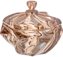 Конфетница Lefard с крышкой bogema amber диаметр=17 см высота=15,5 см 195-224